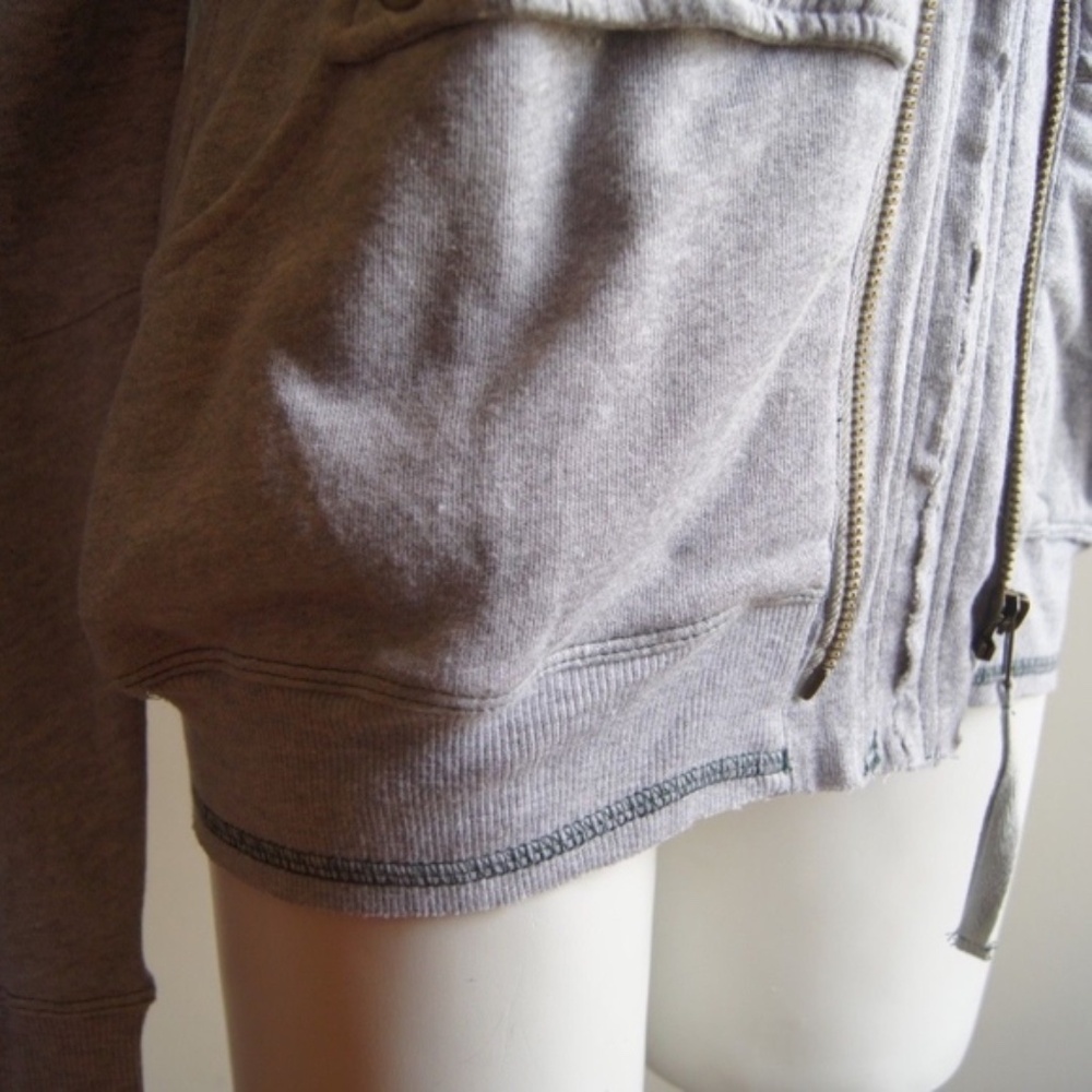 Daytrip Zip Up Hoodie Gray 100% Cotton SM - Picture 8 of 8